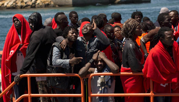 Spania busser migranter nordover