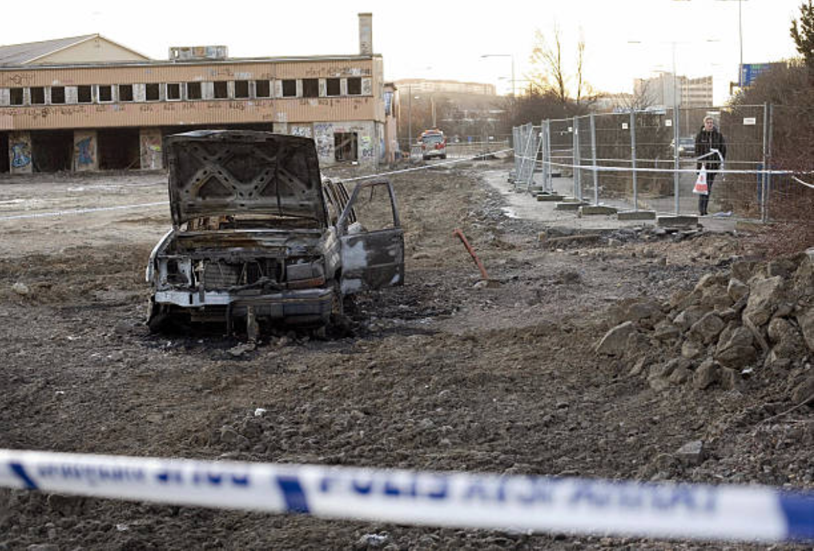 Kriminalitet i Sverige – Utbrente biler, bomber, skyting