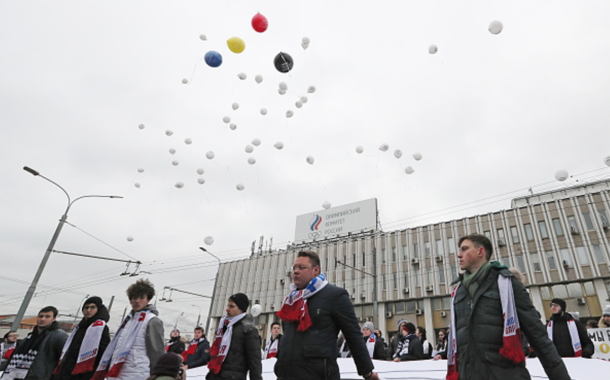 russland – WADA - demonstrasjon